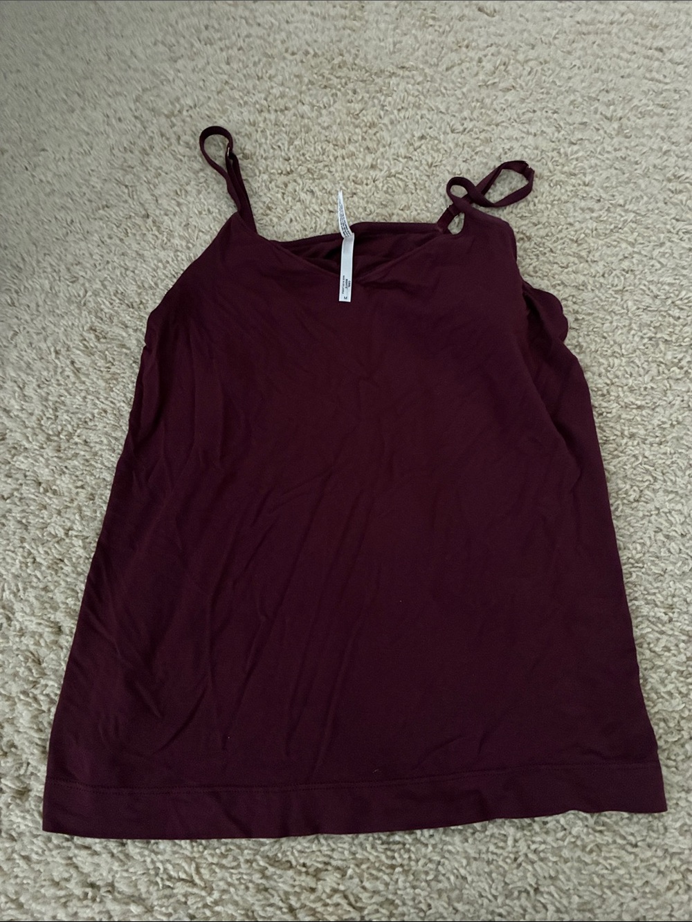 Soma Wine Sleeveless Cami Tank Top (size medium)